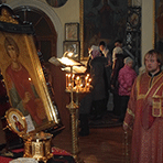 Икона и мощи святого Пантелеймона в Старобельске