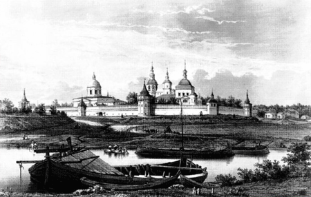 Данилов монастырь. Литография. 1857 г.