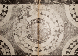 Фрагмент мозаичного пола из Десятинной церкви. Раскопки 1824-1826 гг.