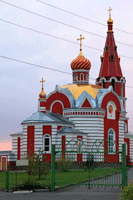 Храм святого мученика Трифона в поселке Металлоплощадка Кемеровского района
