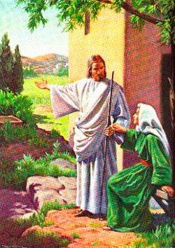 Иисус с Самарянкой возле колодца