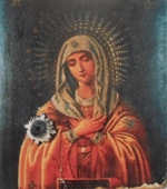 Икона Божией Матери «Умиление» с частицей мощей преподобного Серафима Саровского