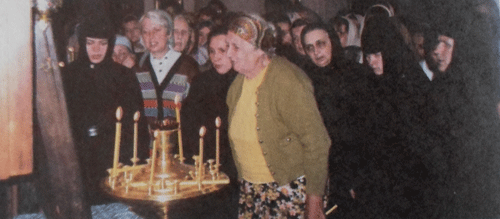 Жданова Зинаида Владимировна в день встречи иконы «Взыскание погибших»