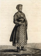 Жительница Воронежской губернии. Гравюра на меди (1809)