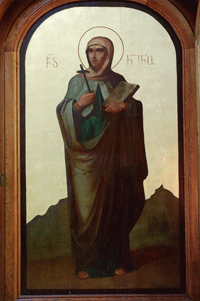 Святая равноапостольная Нина Каппадокийская. Икона из Преображенского собора обители.