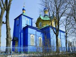 Свято-Успенский храм в Шарковщине. Фото 2011 года.