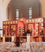 Церковь Казанской иконы Божией Матери. Вид на центральный иконостас.