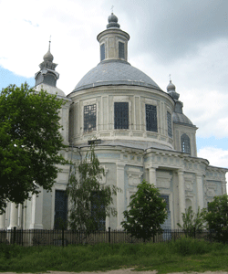 Успенская церковь села Осиново, в ограде которой у горнего места погребен и поныне почивает праведный Димитрий Горский.