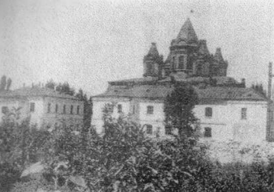 Вид монастыря в 60-е годы XX столетия.
