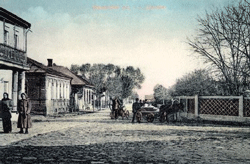 Замковая улица в Дисне. Открытка начала XX века.